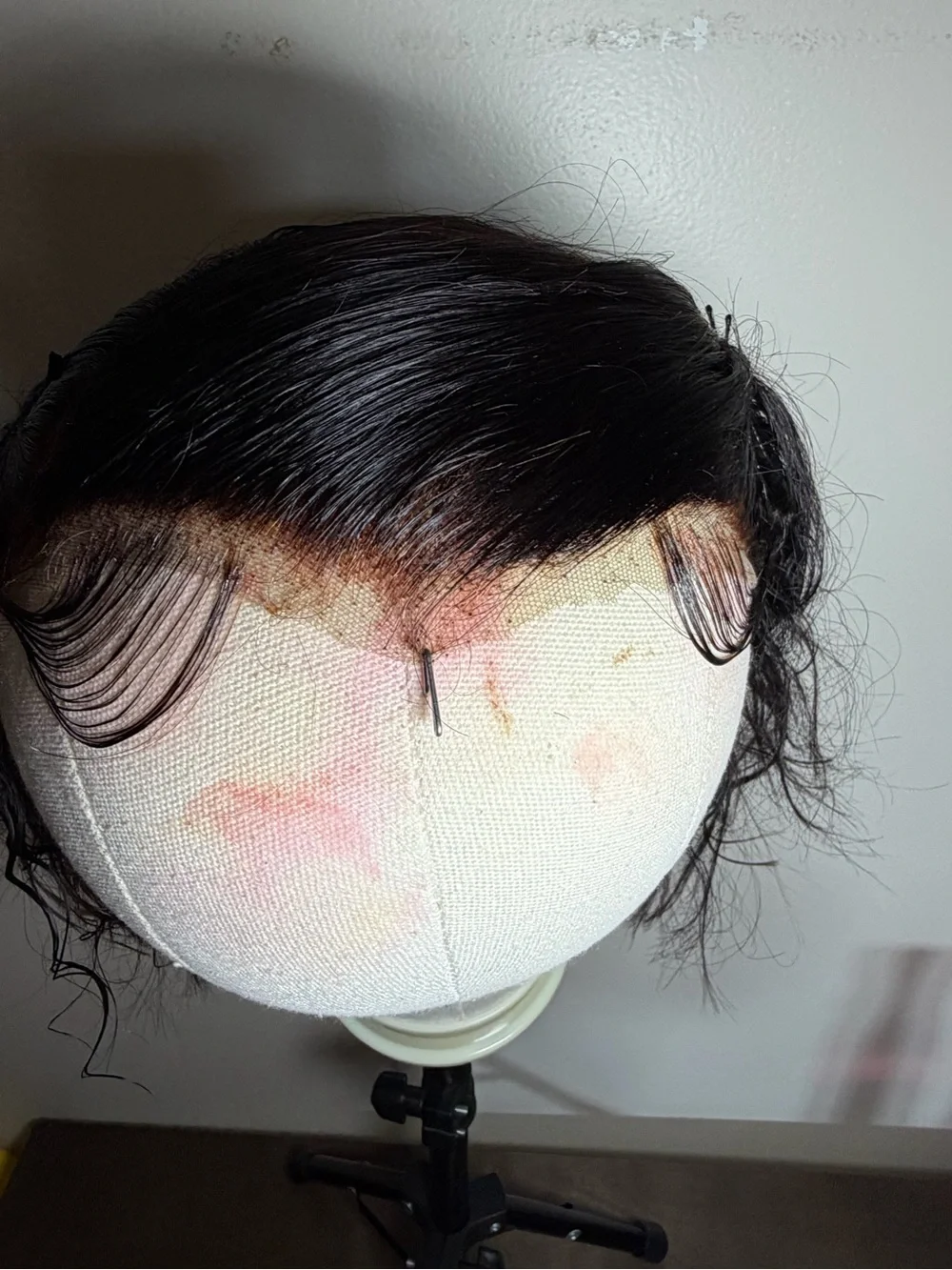 Custom 12” Human Hair Lace Front Wig – Ready to Wear